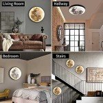 Dimmable LED Moon Wall Light with Remote Control