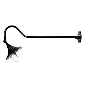 GAMA SONIC Adjustable Black Solar Wall Light