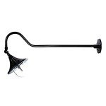 GAMA SONIC Adjustable Black Solar Wall Light