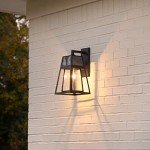 Aria Black Aluminum Solar Wall Light