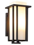 EERU Large Outdoor Wall Lantern - Black Finish
