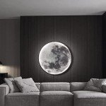 Dimmable LED Moon Wall Light with Remote Control