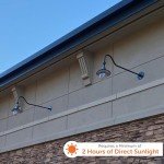 GAMA SONIC Adjustable Black Solar Wall Light