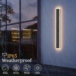 47.2" Waterproof LED Outdoor Wall Light Sconce