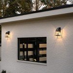 Aria Black Aluminum Solar Wall Light