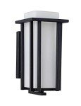 EERU Large Outdoor Wall Lantern - Black Finish