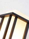 EERU Large Outdoor Wall Lantern - Black Finish