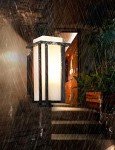 EERU Large Outdoor Wall Lantern - Black Finish