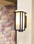 EERU Large Outdoor Wall Lantern - Black Finish