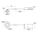 WAC Lighting Lotos 2" LED Recessed Light Kit