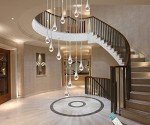 Elegant Crystal Chandelier for High Ceilings