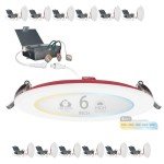 12 Pack 6-Inch Dimmable Ultra-Thin LED Downlight