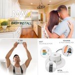 NUWATT 4" Adjustable LED Retrofit Downlight (6 Pack)