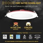 12 Pack 6-Inch Dimmable Ultra-Thin LED Downlight