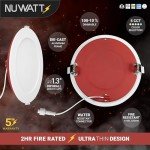 12 Pack 6-Inch Dimmable Ultra-Thin LED Downlight