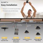 3" LED Gimbal Downlight, 4 Pack, Dimmable