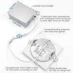 Ultra Thin Dimmable LED Recessed Light - 6 Pack