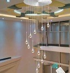 Elegant Crystal Chandelier for High Ceilings