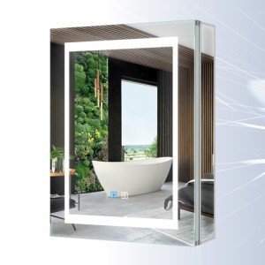 Tokvon® LED Backlit Bathroom Mirror Cabinet 500x700mm