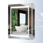Tokvon® LED Backlit Bathroom Mirror Cabinet 500x700mm