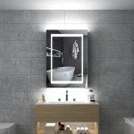 Tokvon® LED Backlit Bathroom Mirror Cabinet 500x700mm