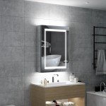 Tokvon® LED Backlit Bathroom Mirror Cabinet 500x700mm
