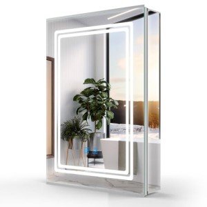 LED Bathroom Mirror Cabinet with Touch Switch