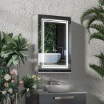 LED Bathroom Mirror Cabinet with Touch Switch