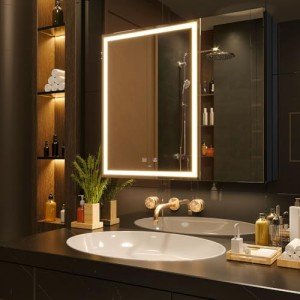LED Bathroom Medicine Cabinet with Mirror and Lights