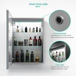 LED Bathroom Mirror Cabinet with Touch Switch