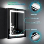Tokvon® LED Backlit Bathroom Mirror Cabinet 500x700mm