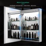LED Bathroom Mirror Cabinet with Touch Switch