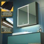 LED Bathroom Medicine Cabinet with Mirror and Lights