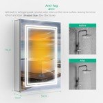 LED Bathroom Mirror Cabinet with Touch Switch