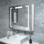 Janboe Wall-Mounted Mirror Cabinet with Light
