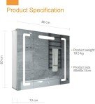 Janboe Wall-Mounted Mirror Cabinet with Light