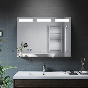 Stylish Wall-Mounted Bathroom Cabinet with LED Lighting