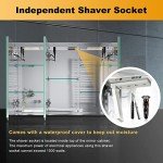 Stylish Wall-Mounted Bathroom Cabinet with LED Lighting