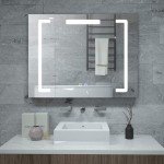 Janboe Wall-Mounted Mirror Cabinet with Light