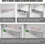 Janboe Wall-Mounted Mirror Cabinet with Light