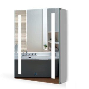 Quavikey® LED Bathroom Mirror Cabinet with Shelf