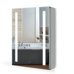 Quavikey® LED Bathroom Mirror Cabinet with Shelf