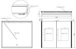 LED Mirror Cabinet with Motion Sensor Lighting