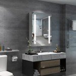 Quavikey® LED Bathroom Mirror Cabinet with Shelf