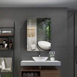 Quavikey® Wall-Mounted Bathroom Mirror Cabinet with Lights