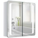 LED Bathroom Mirror Cabinet with Bluetooth Speaker