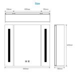 Tokvon® Alameda LED Illuminated Bathroom Mirror Cabinet