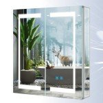 Tokvon® LED Bathroom Mirror Cabinet with Anti-Fog