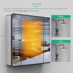 LED Bathroom Mirror Cabinet with Touch Dimmer 650x600 mm