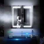 Tokvon® LED Bathroom Mirror Cabinet with Anti-Fog